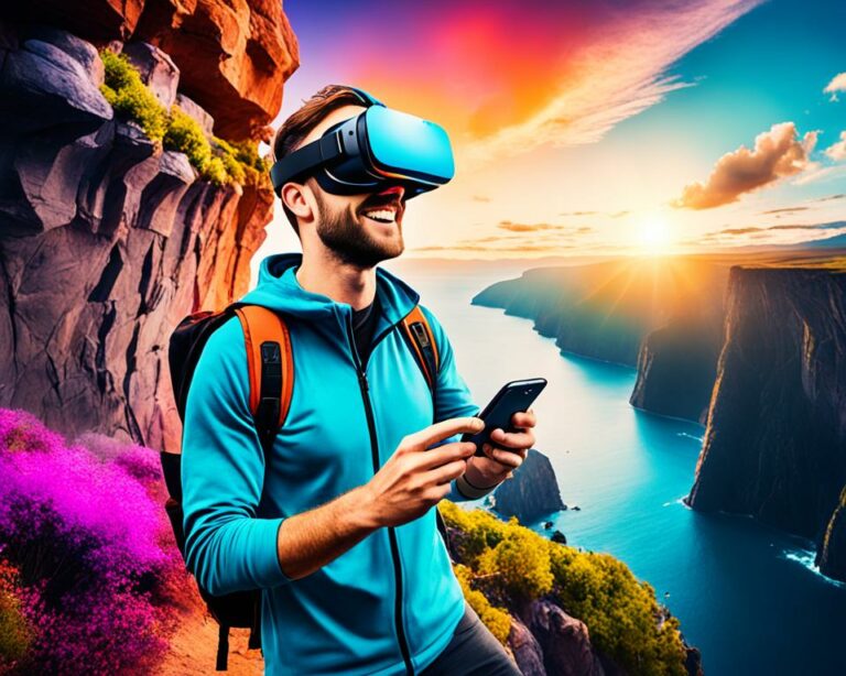 Explorar o Mundo com App de Realidade Virtual