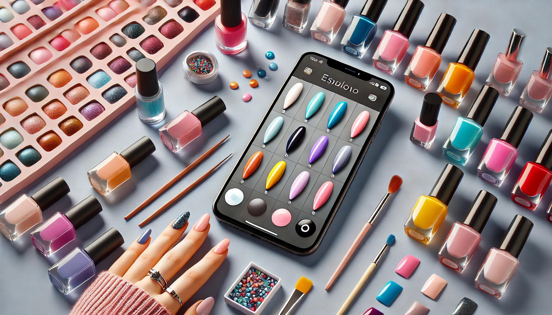 Teste Cores de Esmalte Pelo Celular