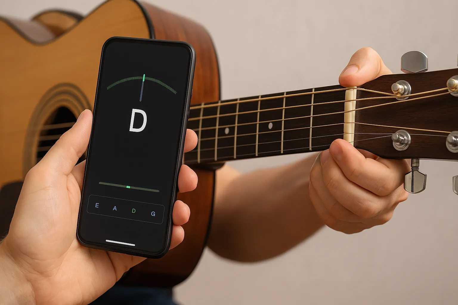 Afine seu violão grátis e com precisão no celular! 🎸