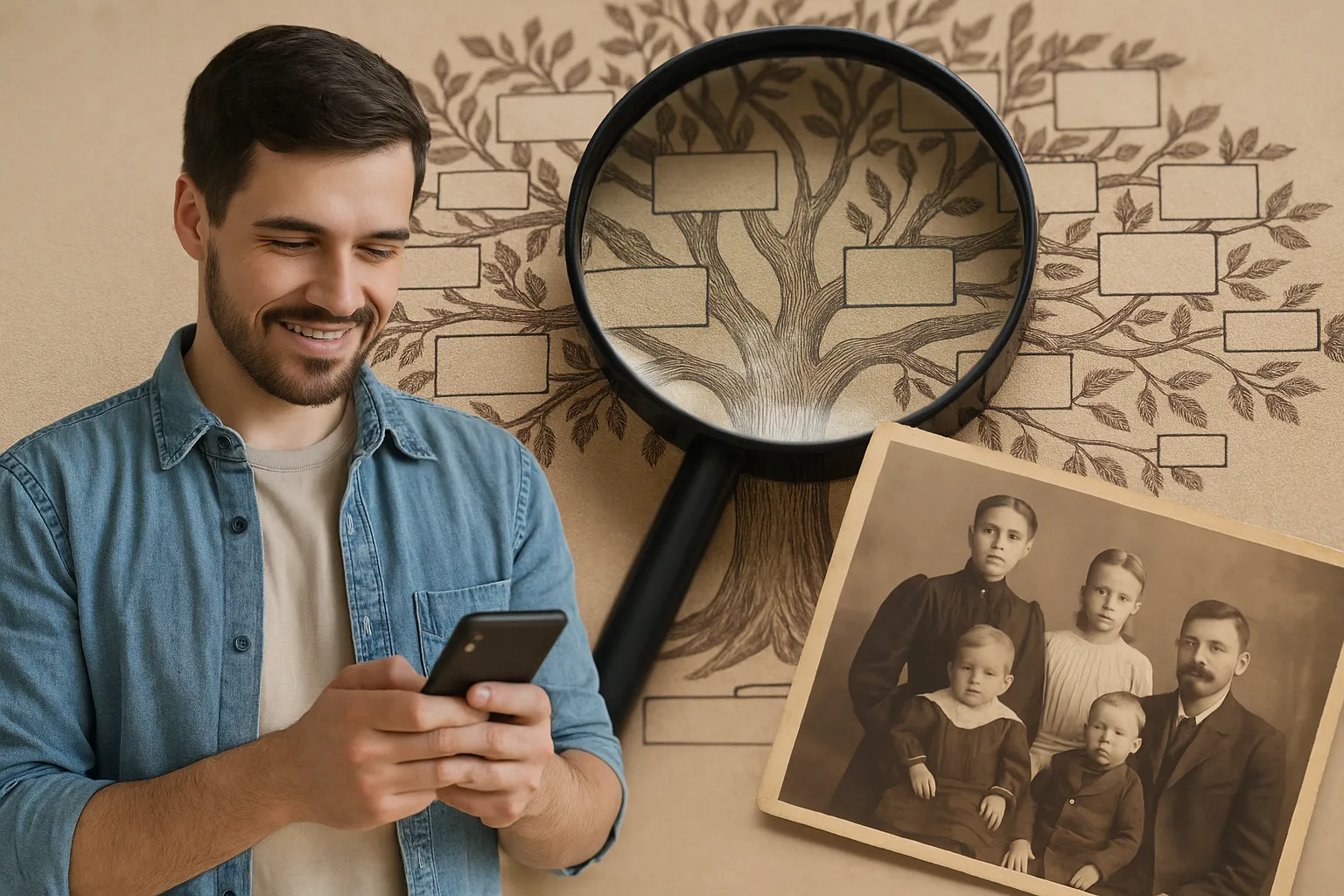 Descubra o passado da sua família pelo sobrenome! 🔍