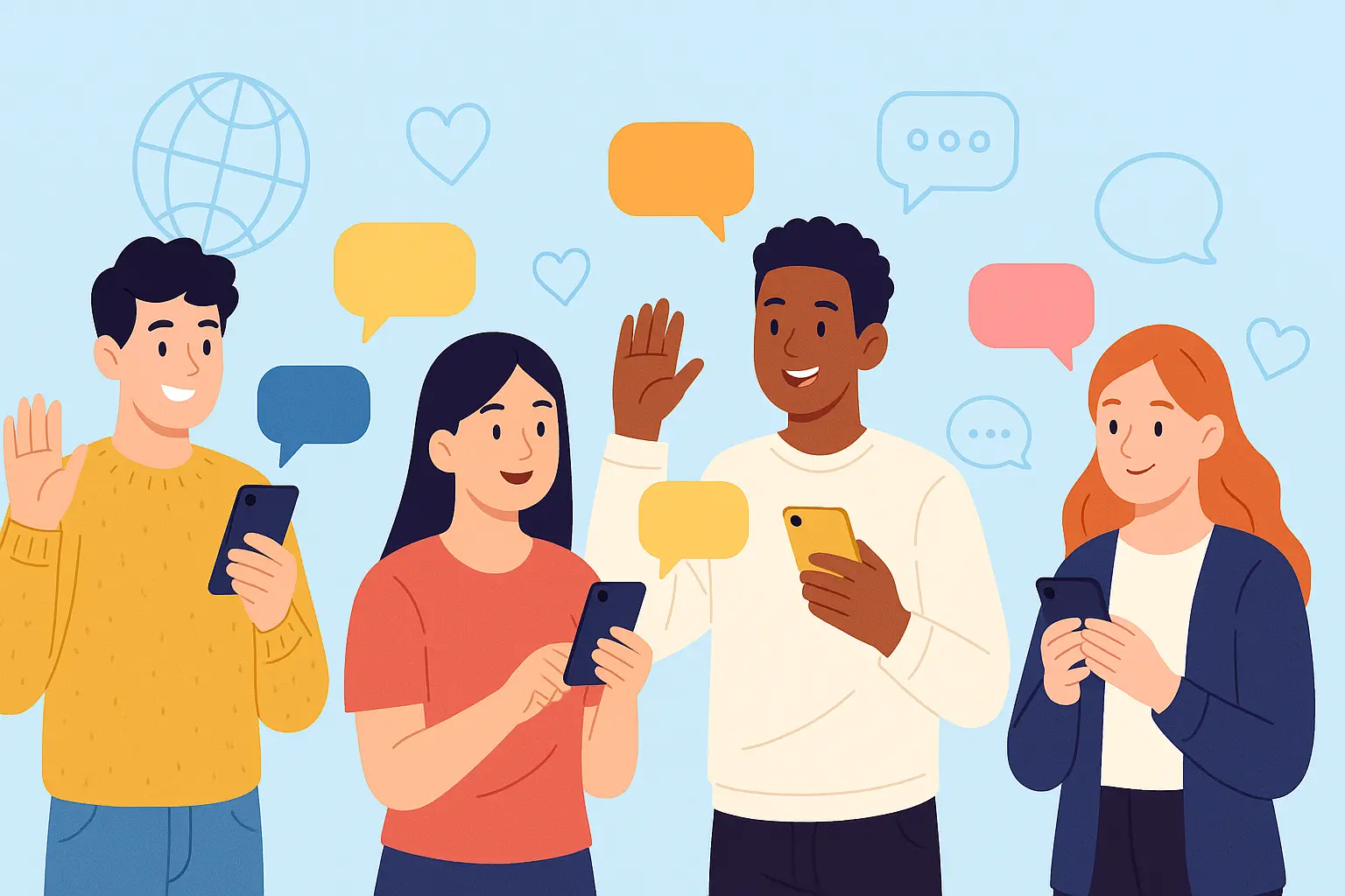 Faça novas amizades com esses apps de bate-papo!