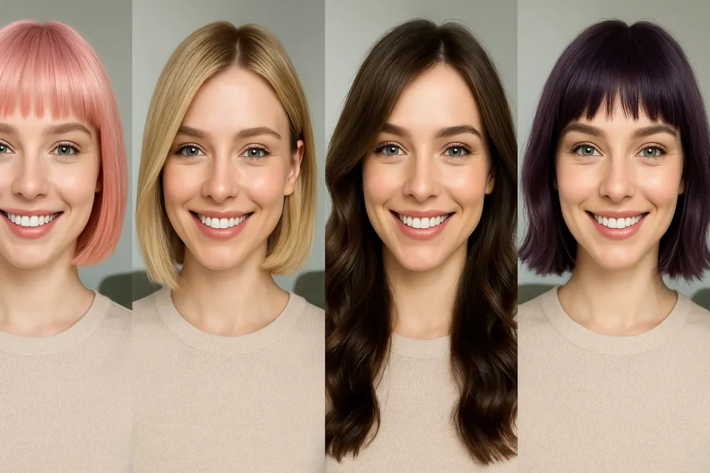 Veja como testar novos cortes e cores de cabelo