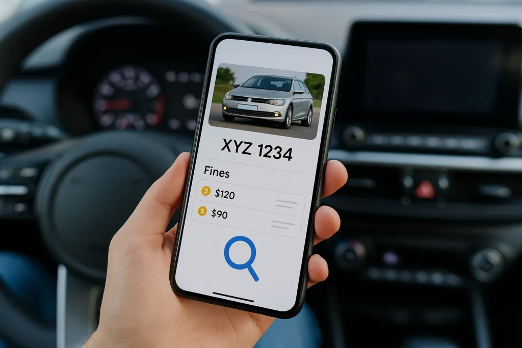 App para consultar multas pela placa