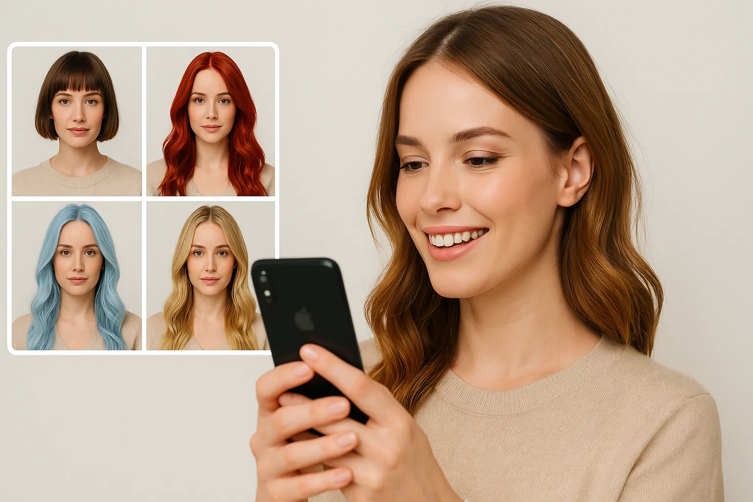 Transforme seu Visual com um App Grátis que Muda o Cabelo ✨