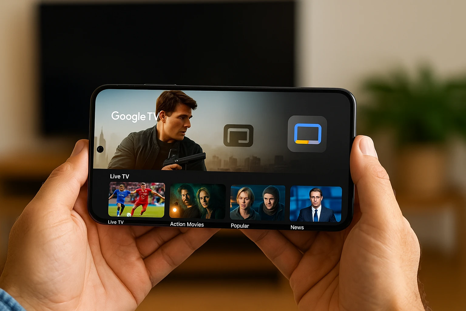 App Google TV Com Mais de 800 Canais Grátis 📺🔥