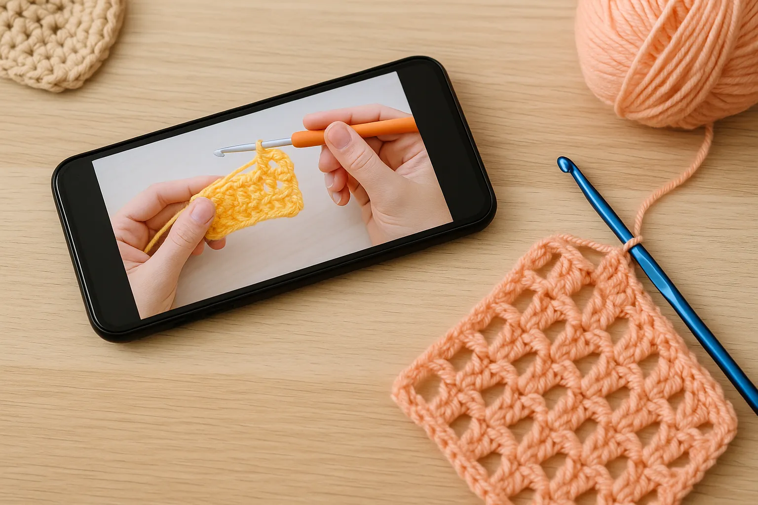 Aprenda Crochê Fácil: App Grátis no Seu Celular 🧶✨