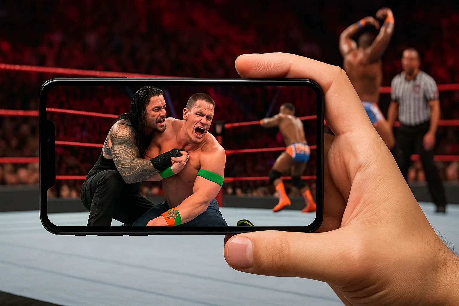 Assista WWE grátis no celular agora mesmo! 🥊