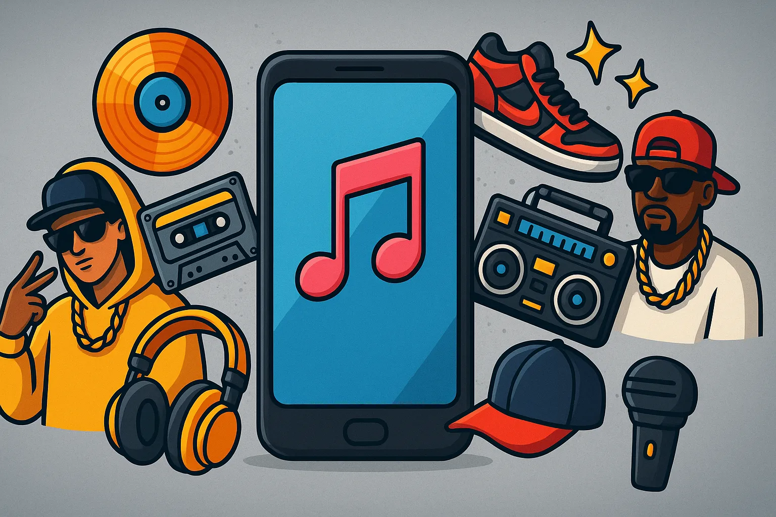 App para ouvir os sucessos do hiphop dos anos 2000
