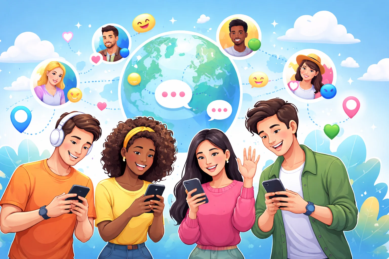 App de bate-papo grátis para fazer novas amizades 📱✨
