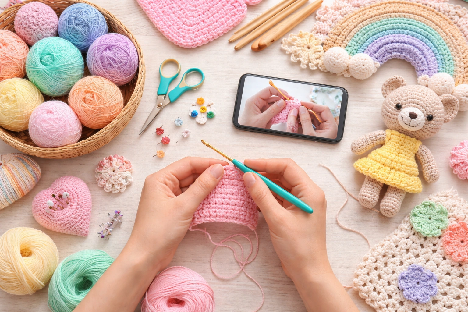 App para Aprender a Fazer Crochê do Zero 🧶