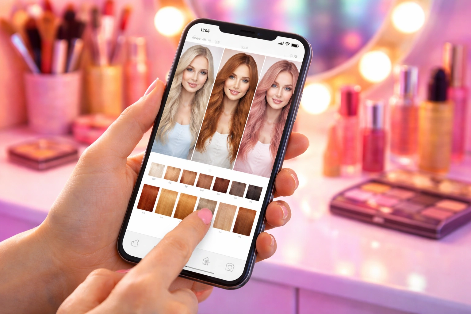 Apps para testar cabelos diferentes no celular 💇✨