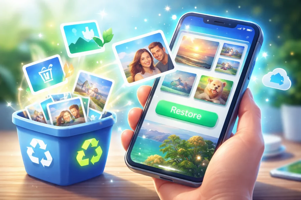 Recupere fotos apagadas do celular