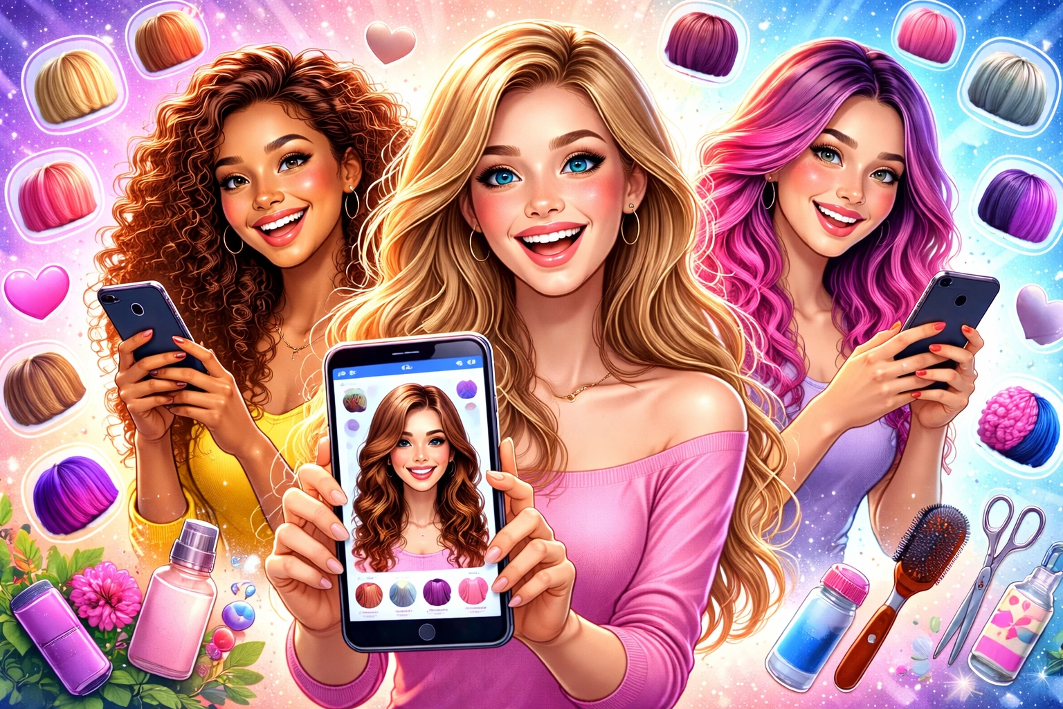 Como Testar Corte de Cabelo Pelo Celular 📱💇‍♀️