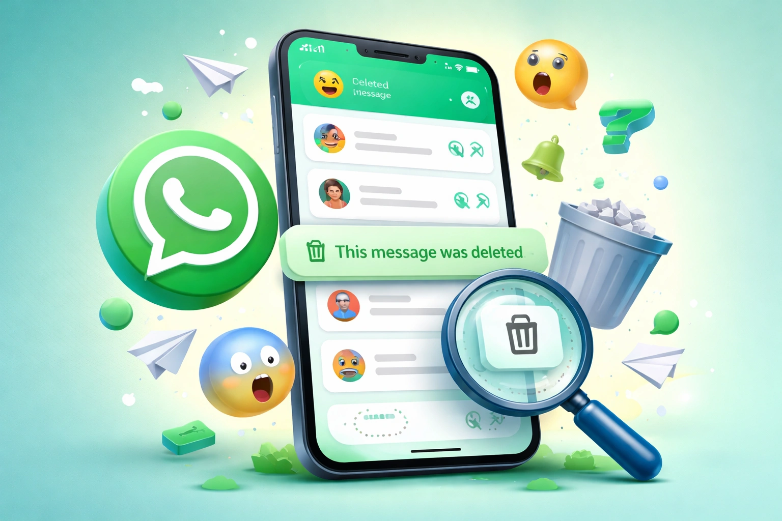 App para ver mensagens apagadas no WhatsApp 👀