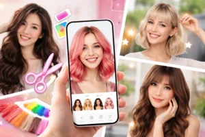 App que Muda o Cabelo