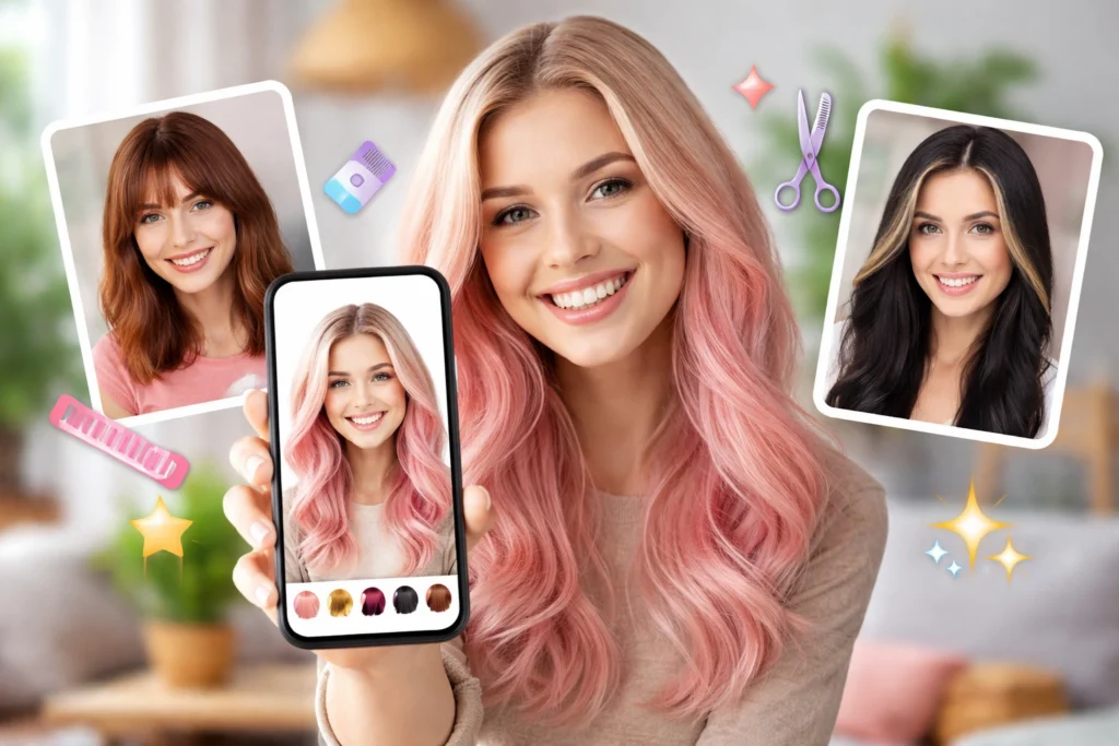 App que muda o cabelo