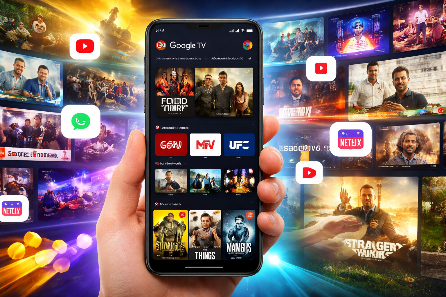 Assista 800 canais grátis com Google TV 😱