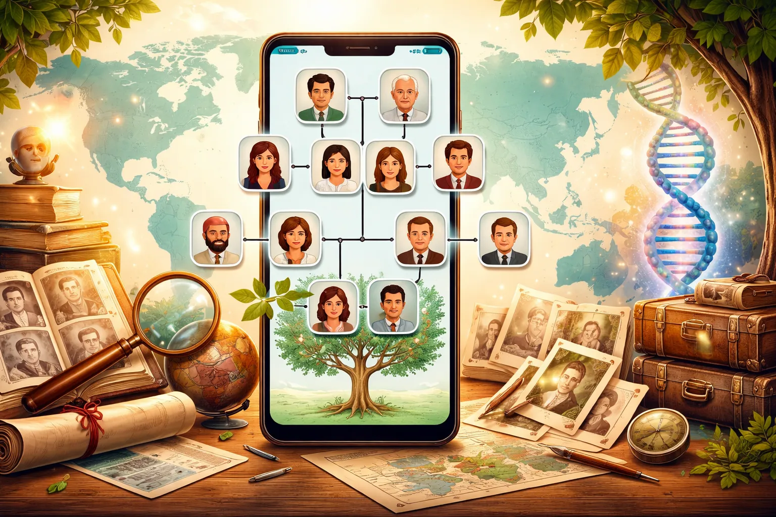 Descubra a história do seu sobrenome agora! 🌳