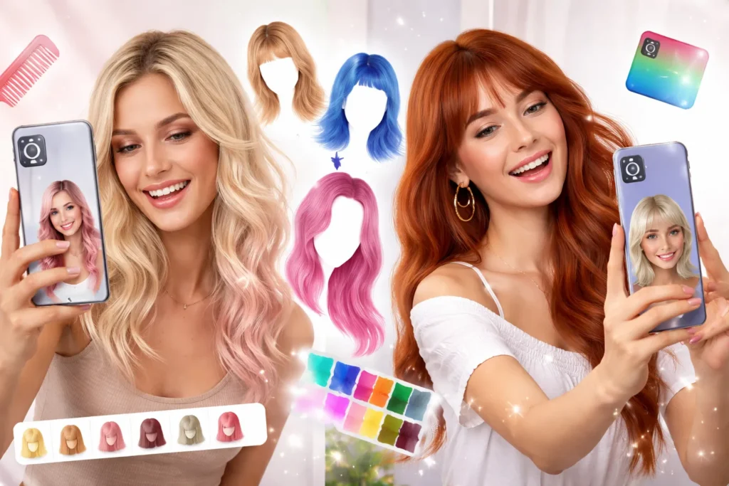 Mude Seu Cabelo em Segundos