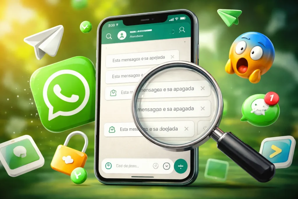 Veja mensagens apagadas no WhatsApp