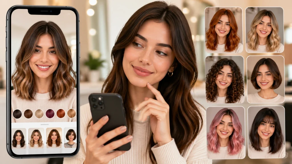 App Para Mudar Cor e Corte de Cabelo