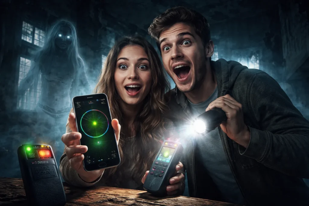 Caçar fantasmas com celular