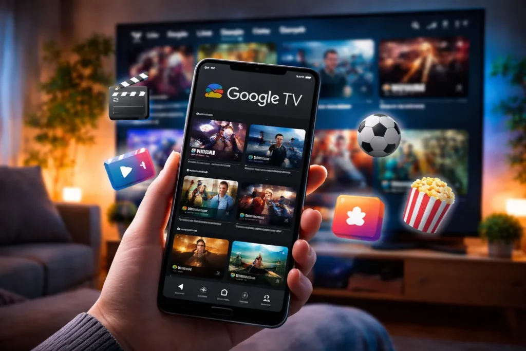 Google TV com +800 canais grátis