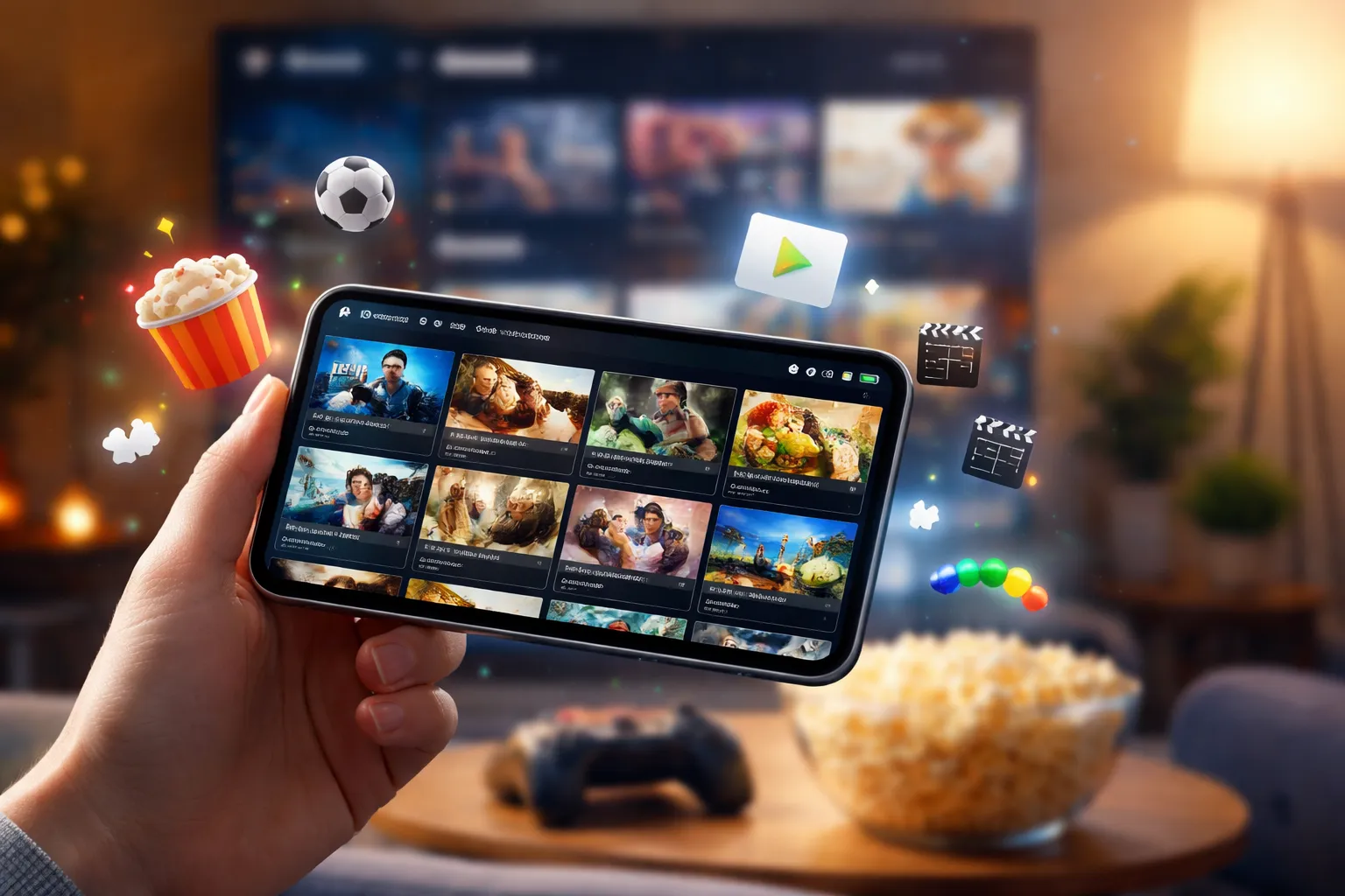 Google TV com +800 canais grátis no celular 📺🔥