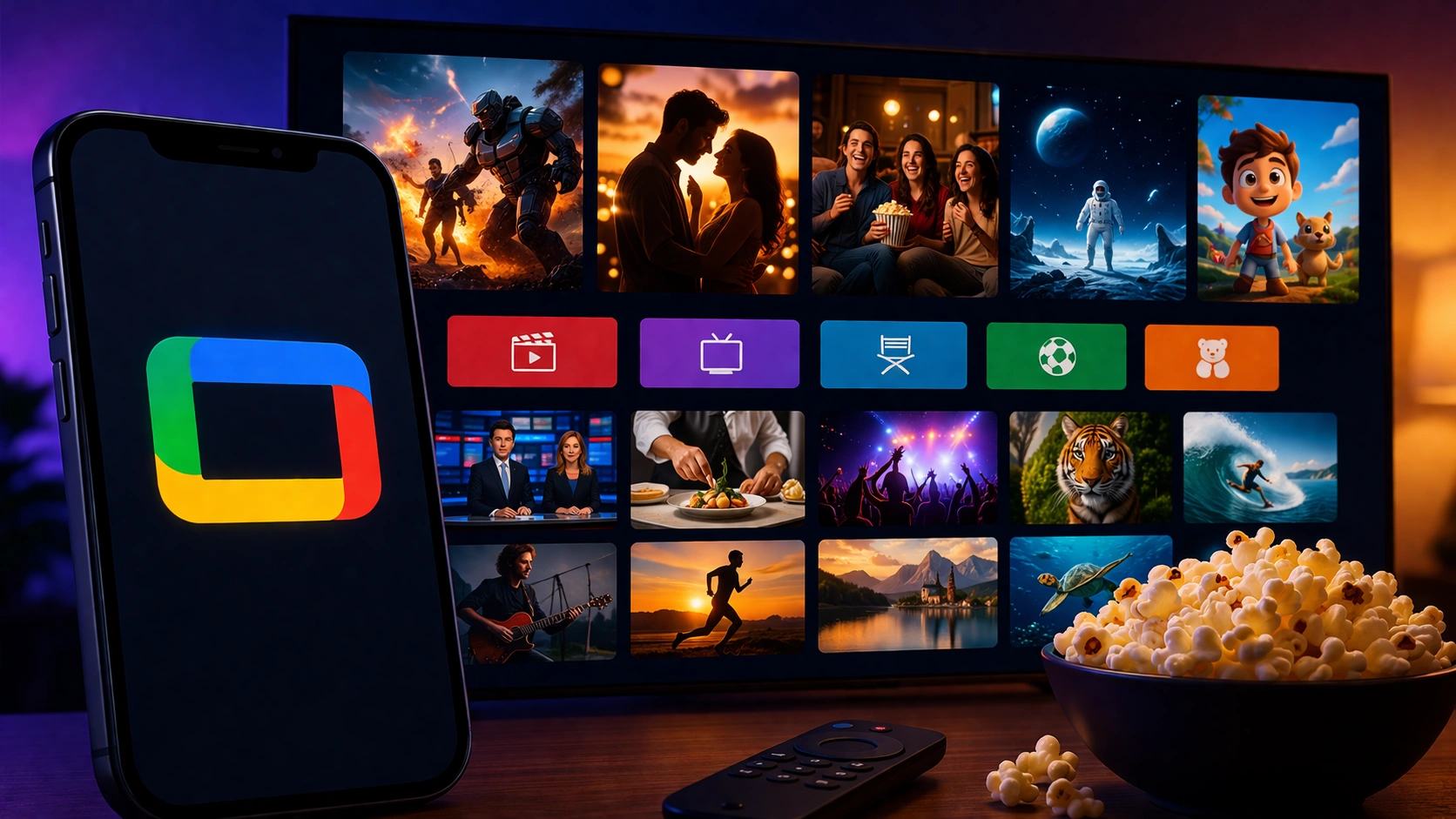 Google TV com Filmes Séries e 800 Canais Grátis