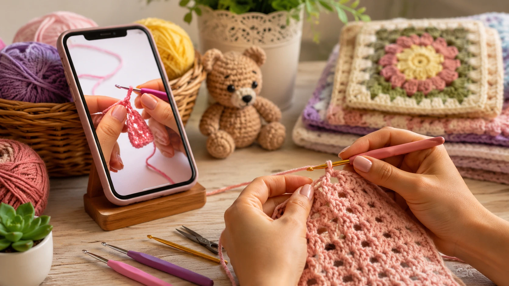 App para Aprender Crochê Grátis Pelo Celular