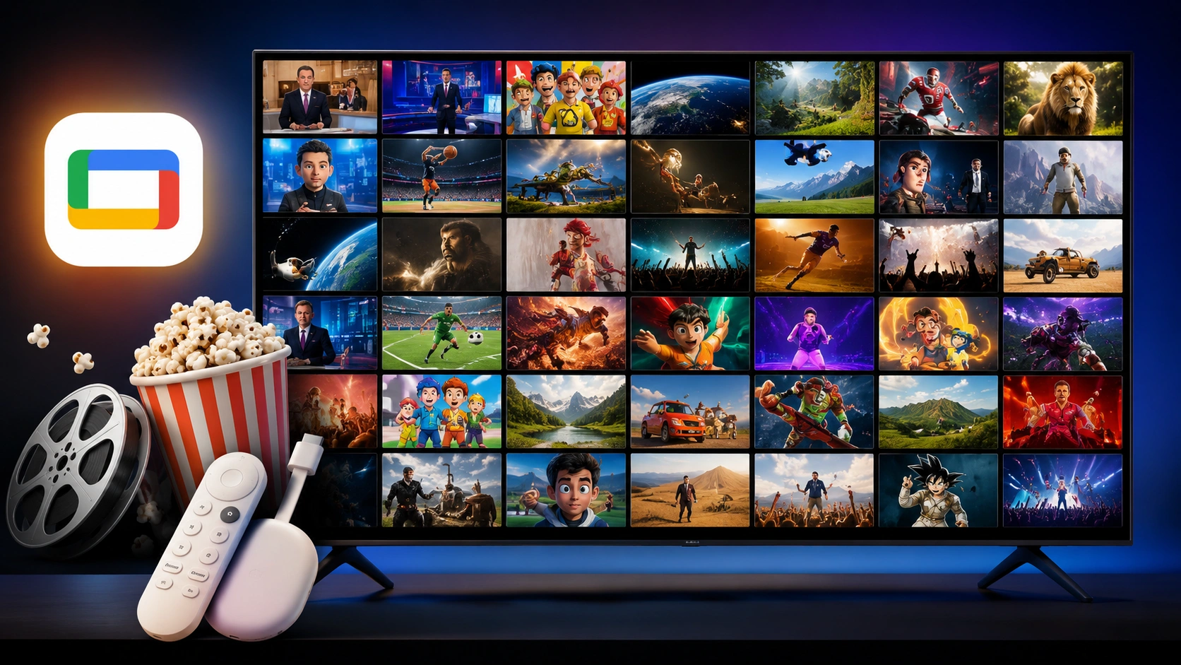 App Google TV: 800+ Canais em um Só Lugar