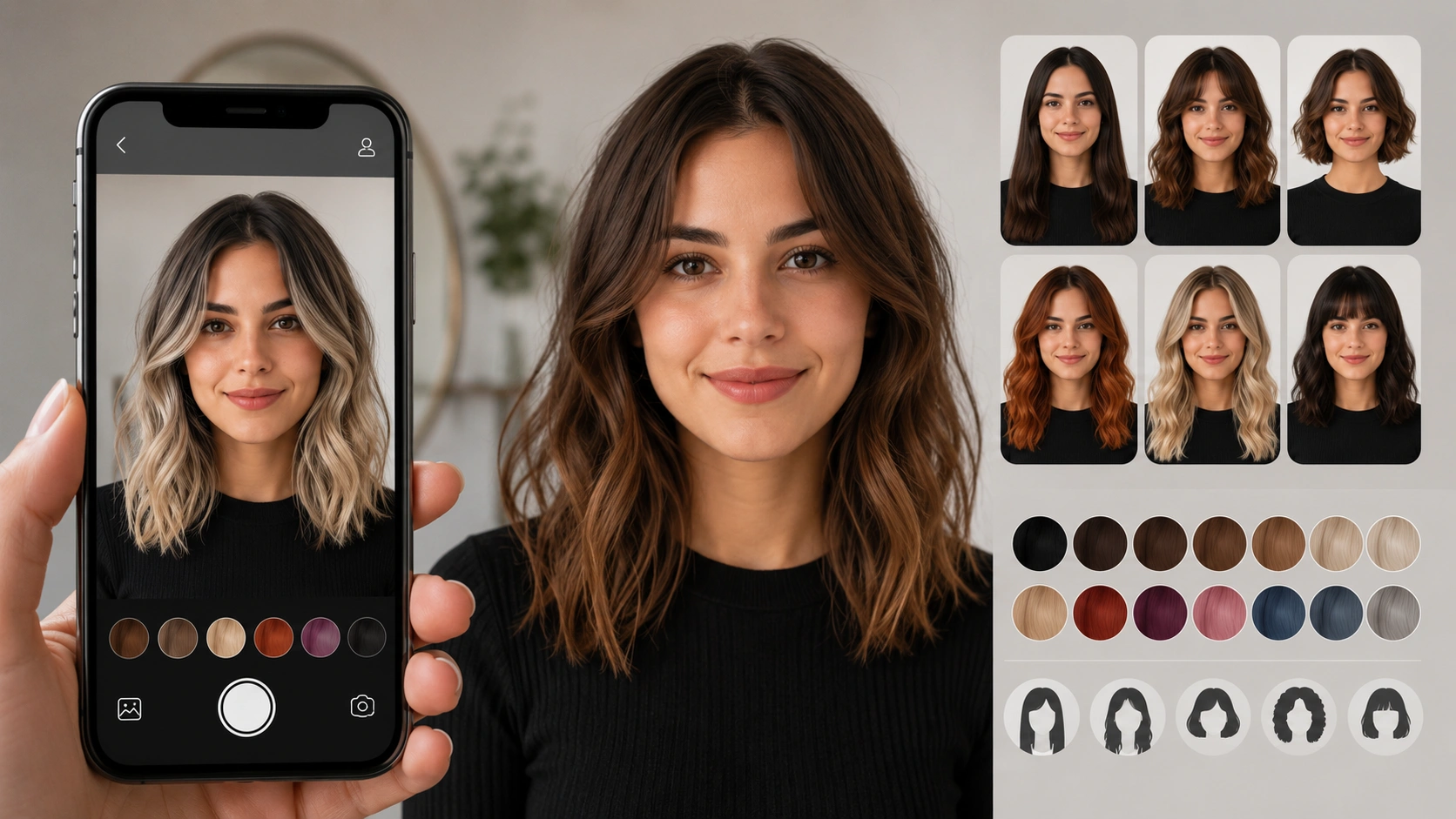 App para Simular Corte e Cor de Cabelo