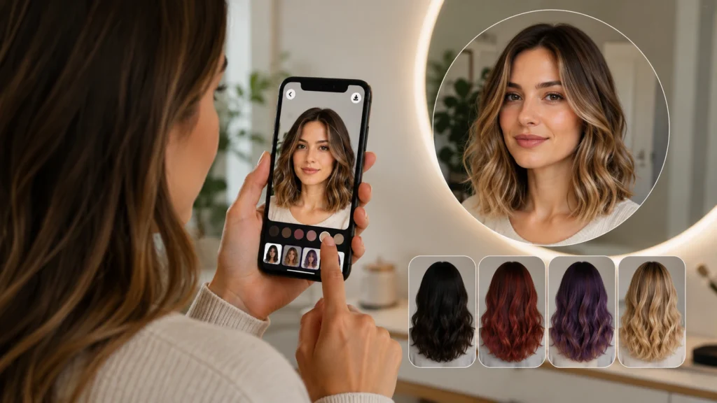 app simulador de cabelo